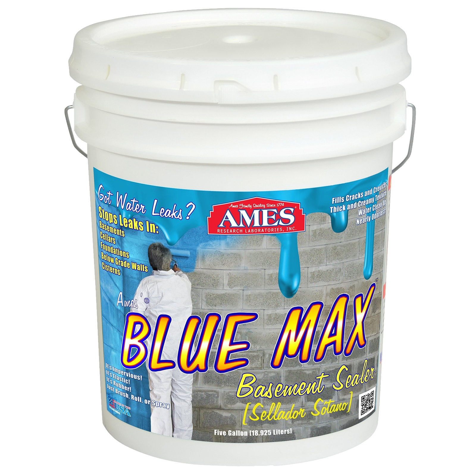 AMES RESEARCH LABORATORIES BMX5RG Blue MAX Waterproofer, Regular Use in Interior