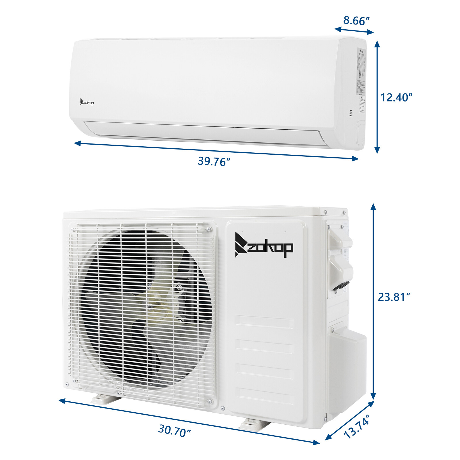 18000 BTU Mini Split Air Conditioner 230V Heat Pump 19 SEER INVERTER AC Ductless