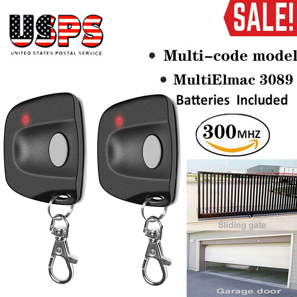 Multi-Code 3089 MultiCode 308911 for Linear MCS308911 Garage Gate Remote 300mhz