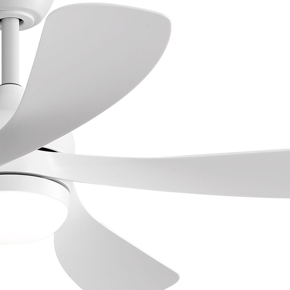 52inch White,Ceiling Fan,3-Color LED,Memory Function,6 Adjustable Speeds,Remote.