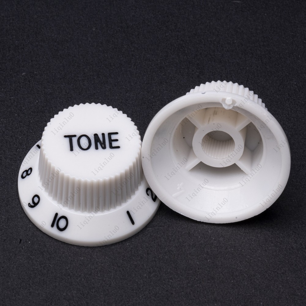 White/ Black Numbers ST Guitar Knobs Volume Tone Knob For Stratocaster