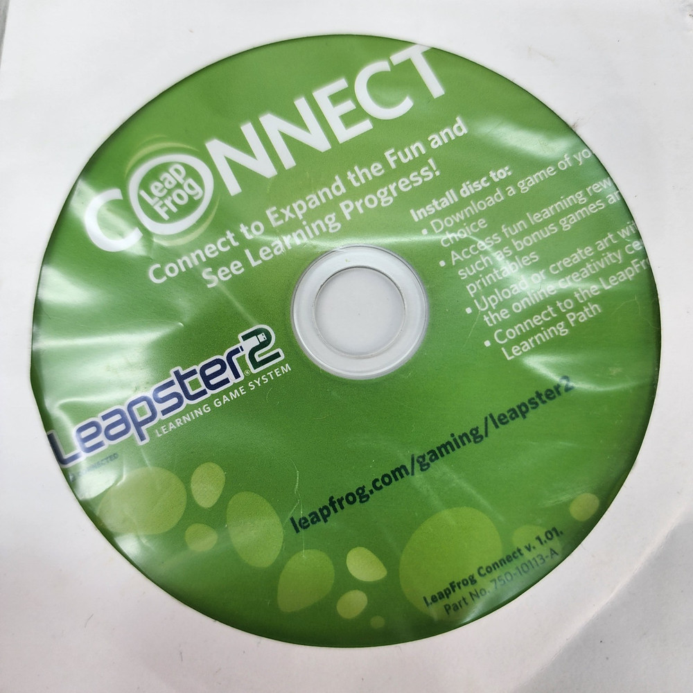 LeapFrog Leapster 2 Parent Guide Instructions & DVD Only Replacement Manual Lear