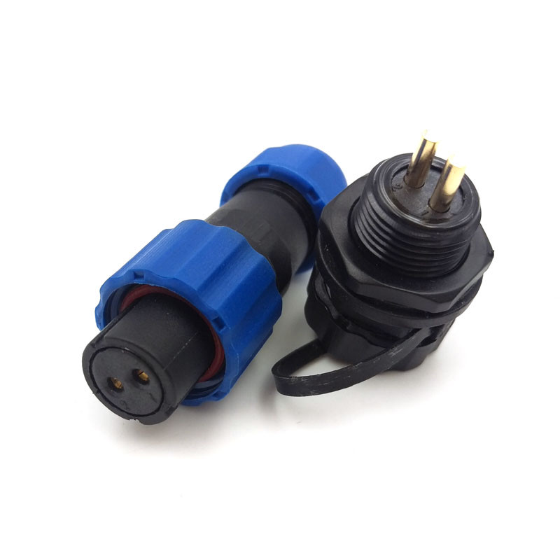 SD13 10A 2pin Waterproof Panel Connector Plug Socket,LED Light Cable Connector