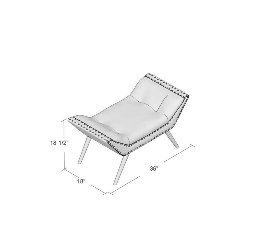 Almond colored bench