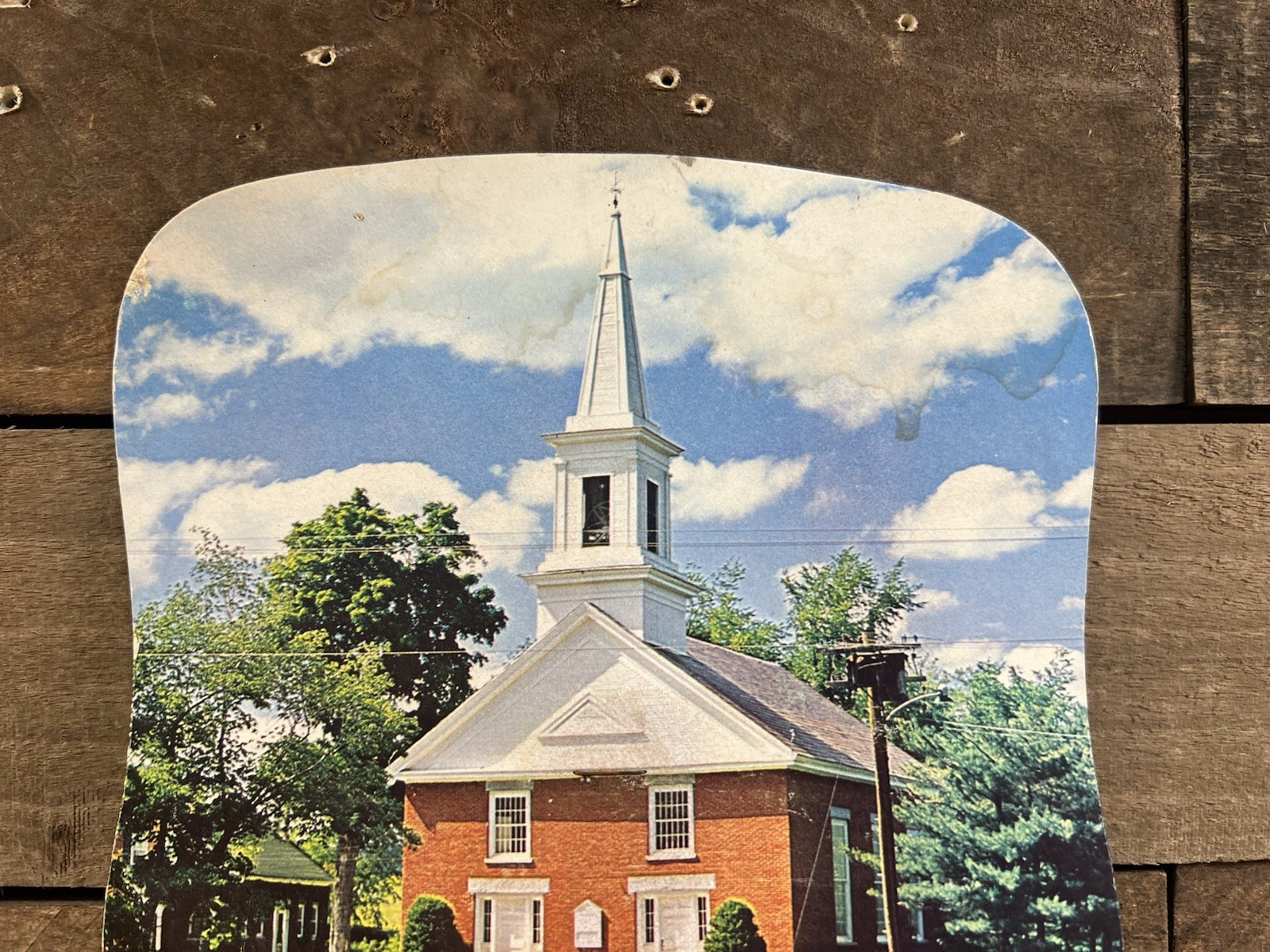 Vintage Howard H. Reynolds Funeral Service Cardboard Advertising Fan