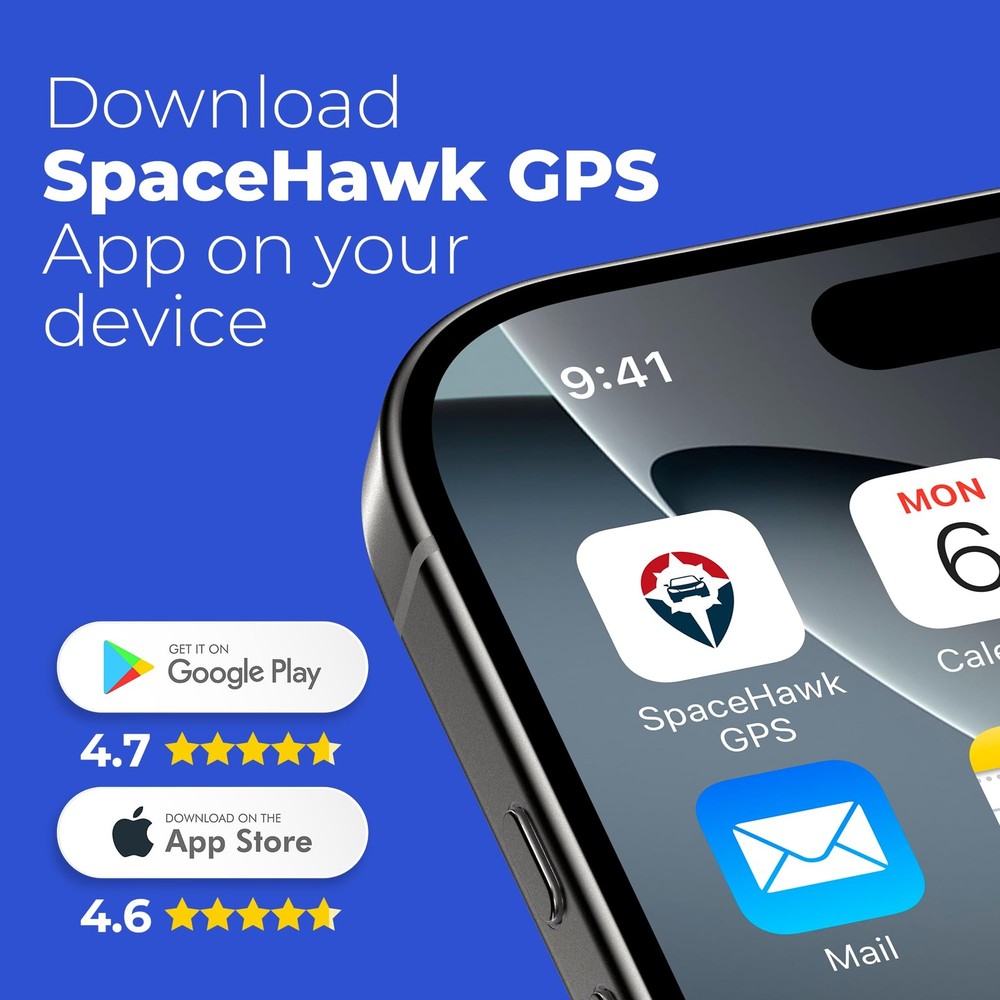 SpaceHawk GPS Tracker - Real-Time Mini GPS System. Hidden GPS Tracking Device...