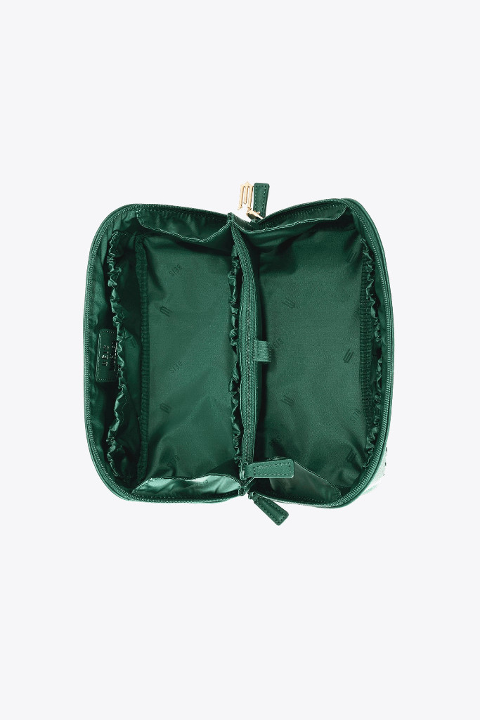 NWT Beis x Wicked Toiletry Kit Cosmetic Bag In Wicked Green