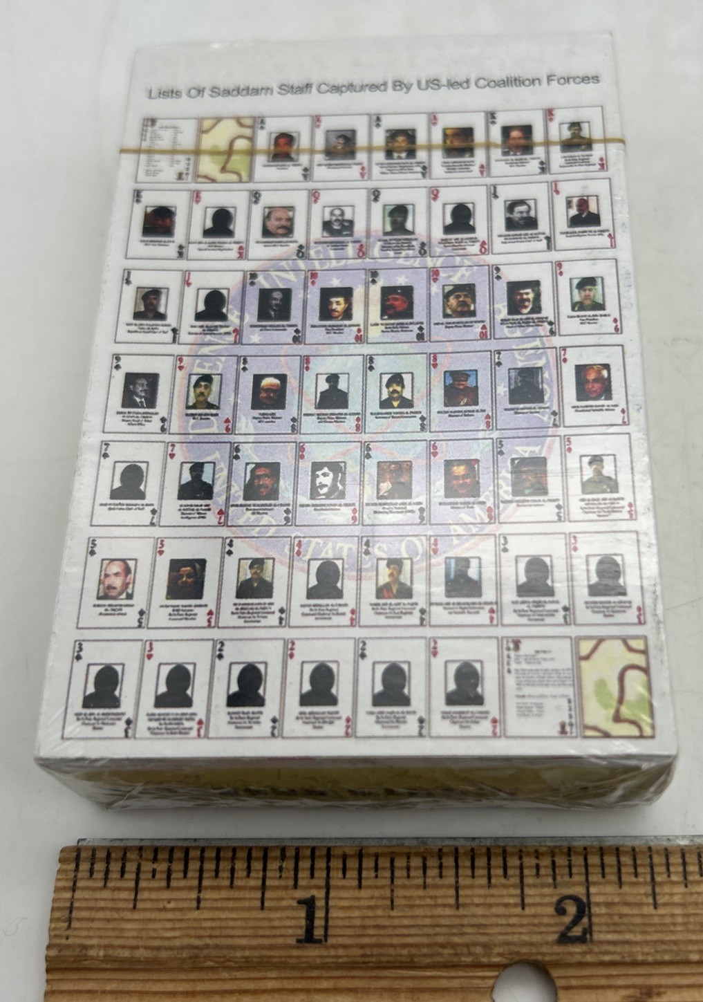 Defense Intelligence Agency Playing Cards 2003 Iraq Saddam Capture Sealed Rare!