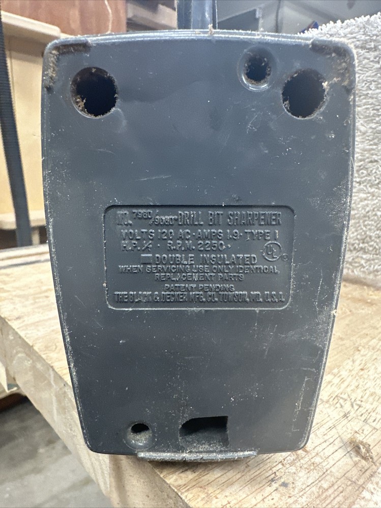 Black & Decker Drill Bit Sharpener Works Fine