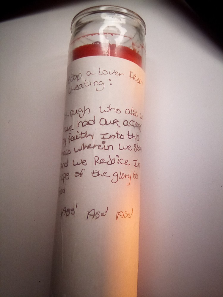Keep A Lover Faithful Hoodoo Candle