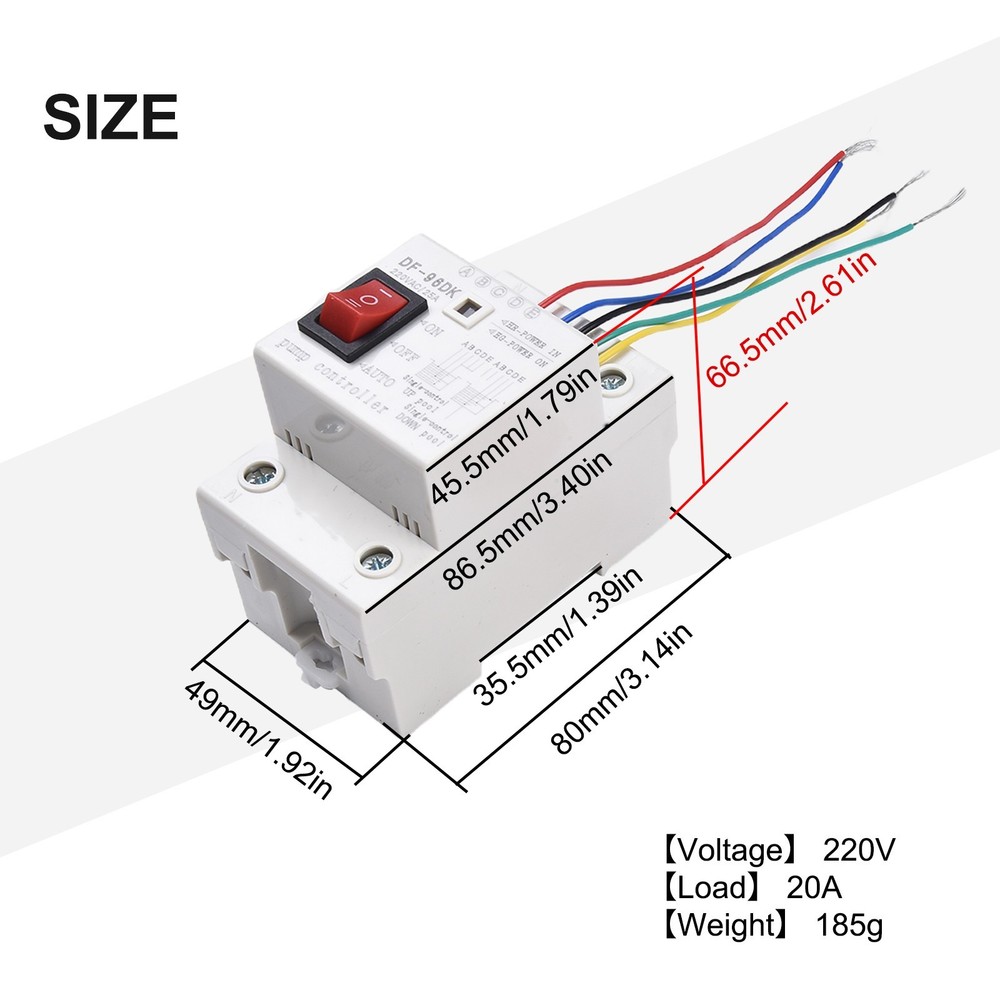 Efficient Water Pump Control Switch with Dual Modes and Indicator Lights