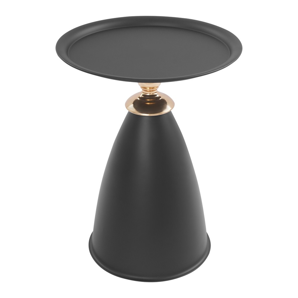 Small Round Side Table, Iron Side Table for Small Spaces, Modern Couch End Table