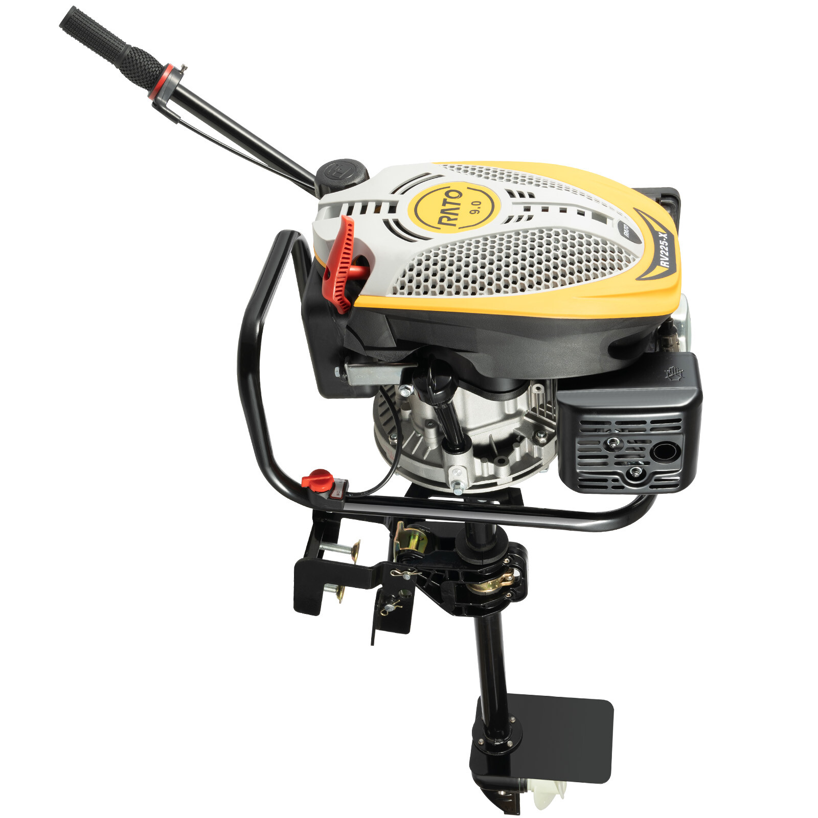4-Stroke 9 HP Outboard Motor Gas powered Boat Engine With Air Cooling Heavy Duty