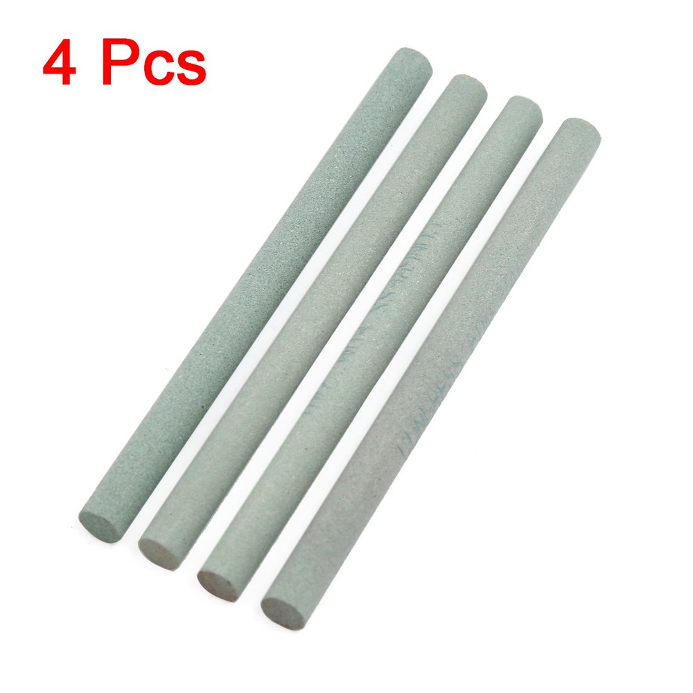 Abrasives Round Rod Sharpening Grinding Oil Stone Whetstone 4Pack