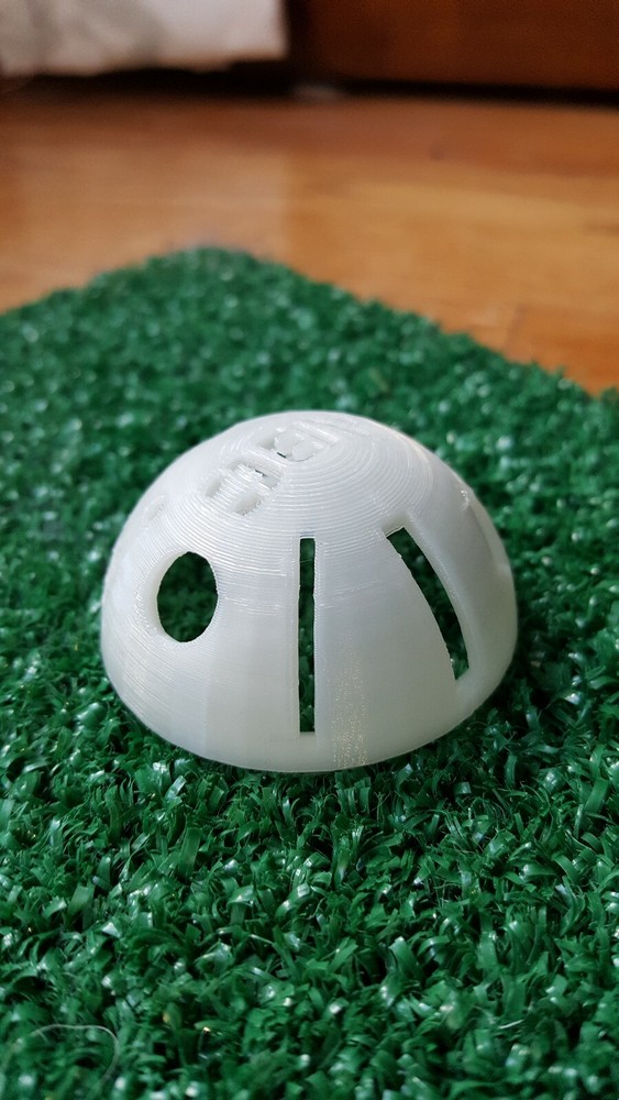 Golf Ball Stencil - Custom Initials, numbers plus 3 circles, 2 lines, 3 shapes.