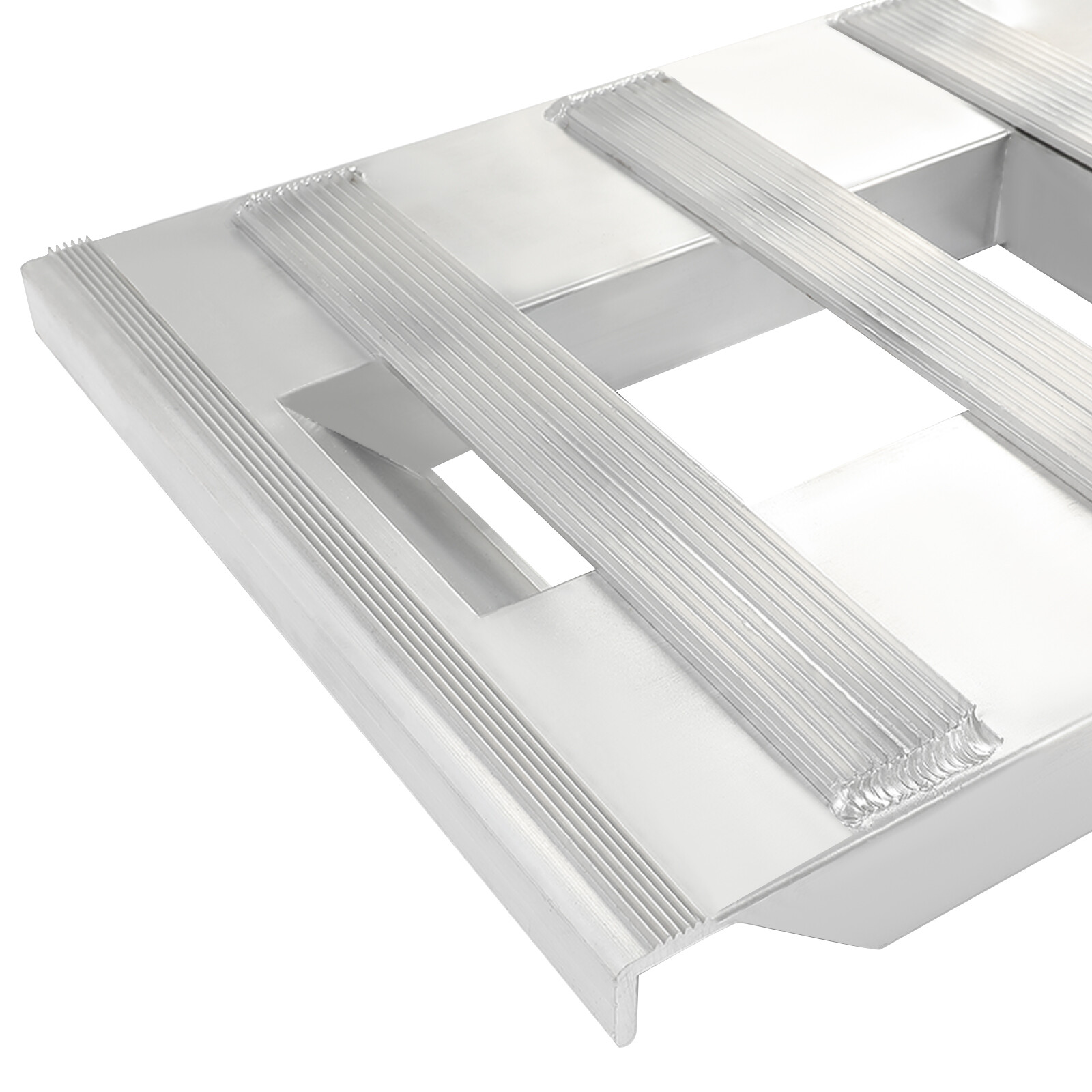 60/72/80" Aluminum Ramps 6000-7000 LBS For Truck Car Auto Trailer Ramps Hook End