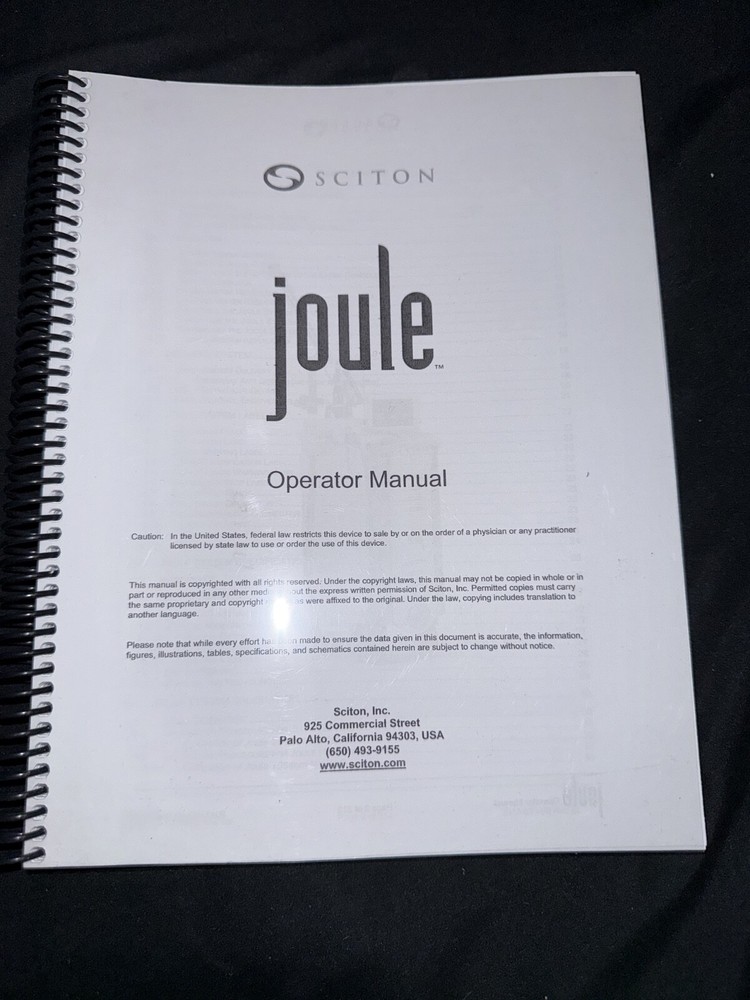 Sciton Joule Operator Manual