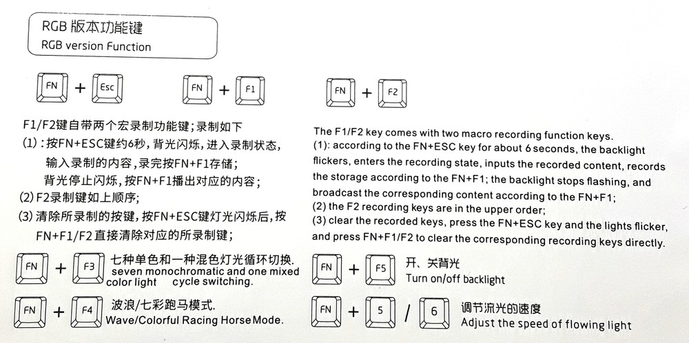 G62 USB Gaming Keyboard RGB Backlit