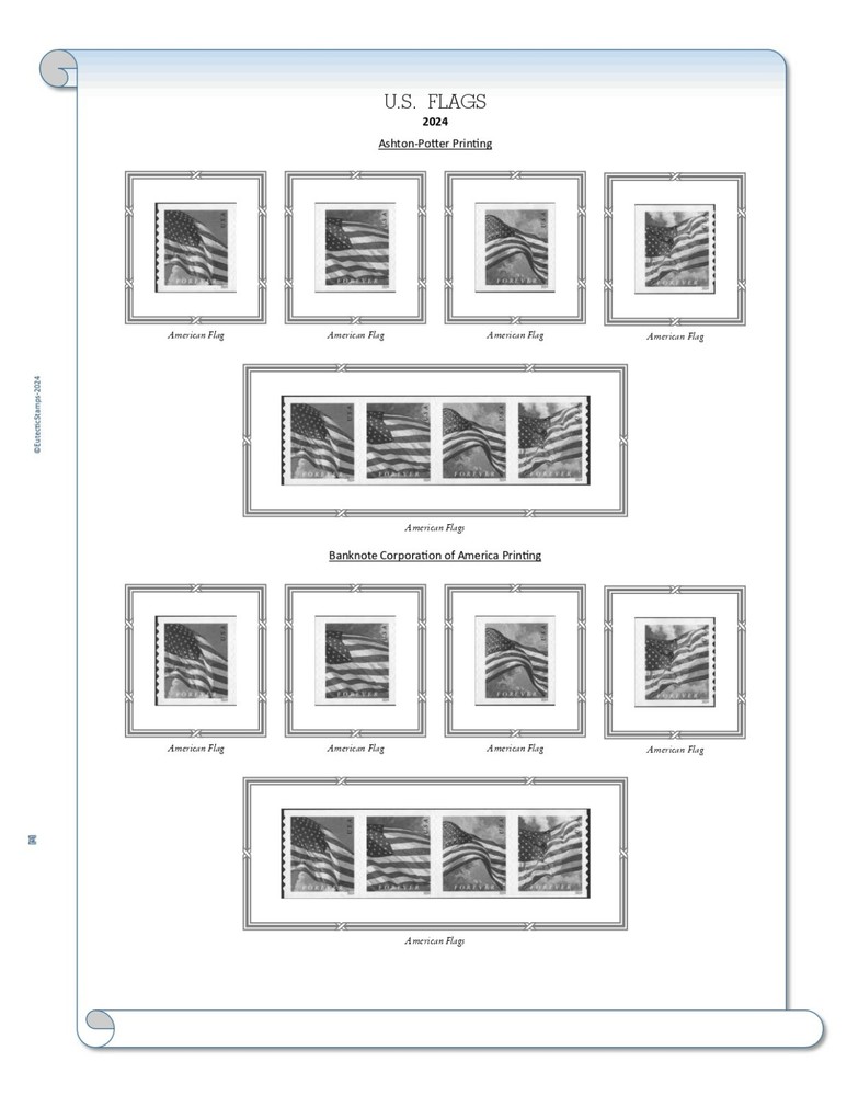 2024 U.S. Regular Issue Singles COMPLETE Supplement (White Ace Alternative)