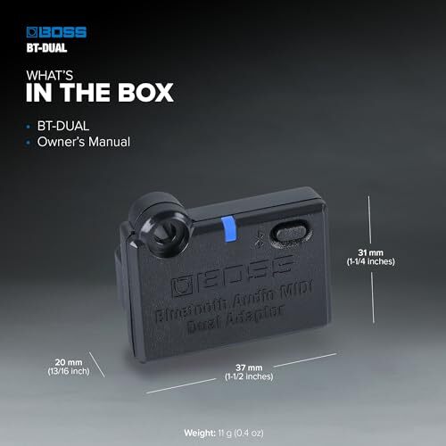 BOSS Bluetooth Audio MIDI Adapter Wireless Expansion for Compatible Products