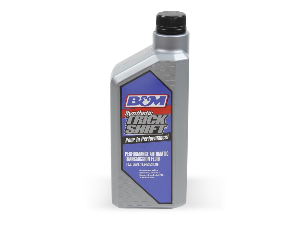 B&M 80262 Synthetic Trick Shift Automatic Transmission Fluid - 1 Quart Bottle
