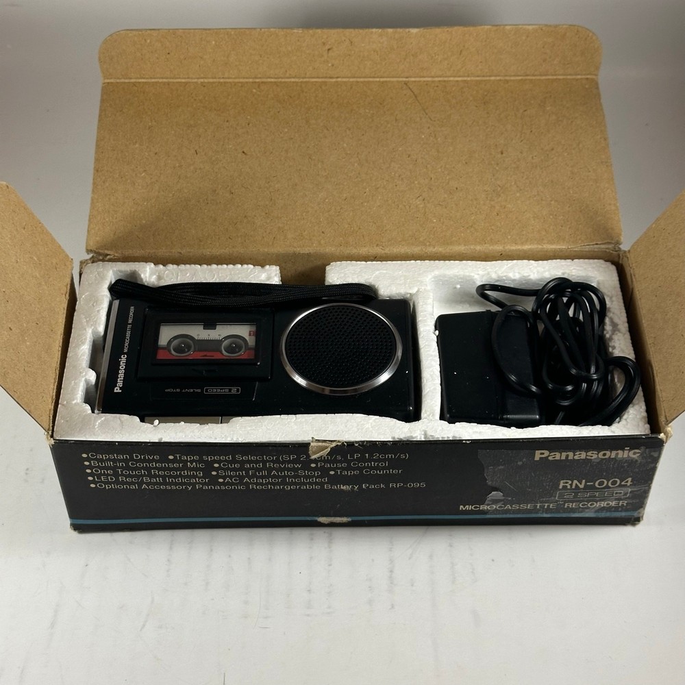 Panasonic Micro Cassette Recorder RN-004 Vintage