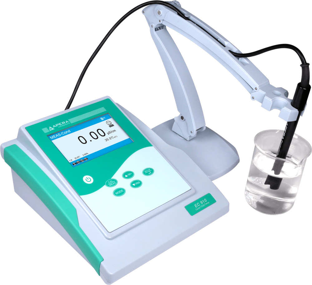 Apera EC910 Benchtop Conductivity Meter Kit Automatic Calibration Self-diagnosis