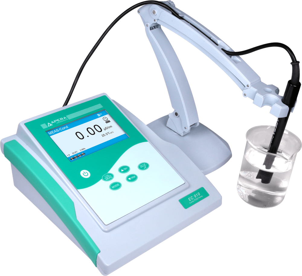 Apera EC910 Benchtop Conductivity Meter Kit Automatic Calibration Self-diagnosis