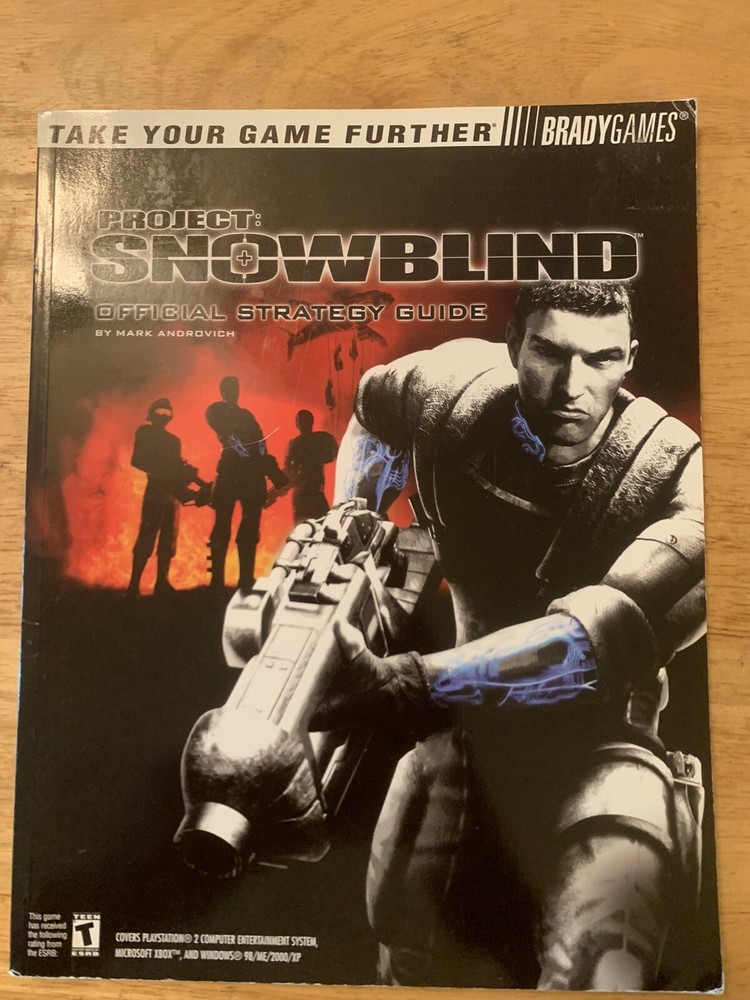 Project Snowblind Brady games strategy guide PS2 XBOX Windows 98 ME 2000 XP