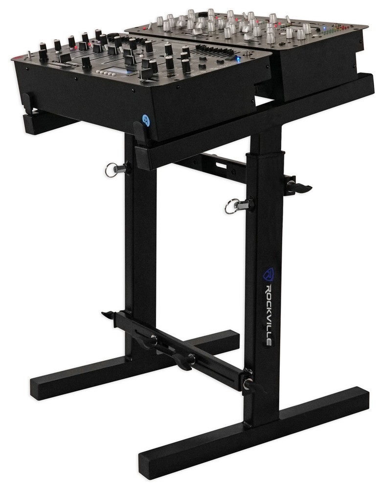 Rockville Portable Adjustable Stand For Numark Mixtrack 3 DJ Controller