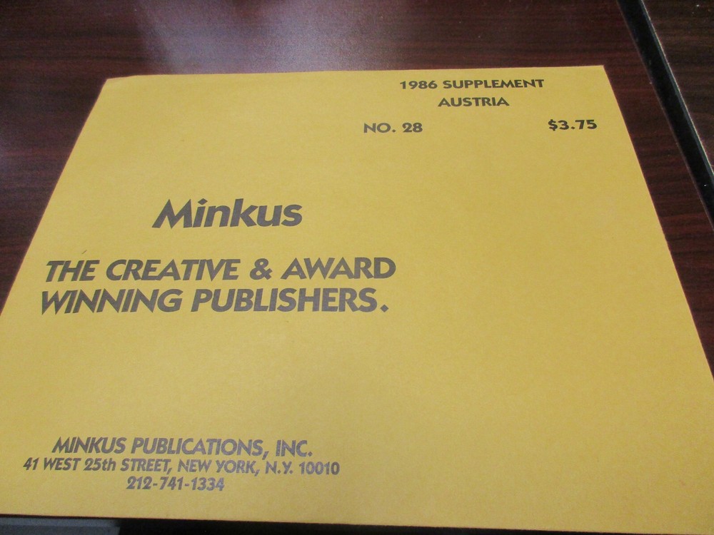 "MINKUS" 1986 SUPPLEMENT AUSTRALIA #28  W/FREE SHIPPING!!!
