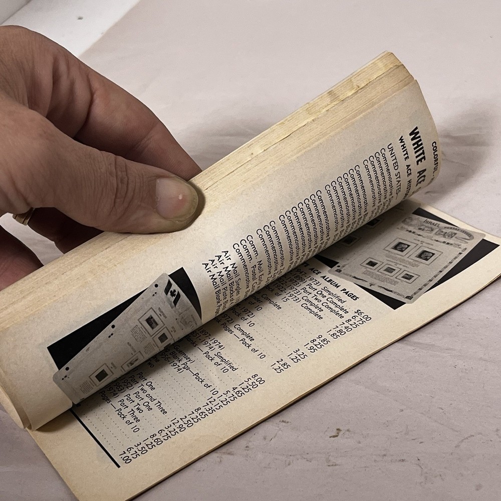 Vintage Mid 1976 Price List For Stamps Of The United States Collectors Book