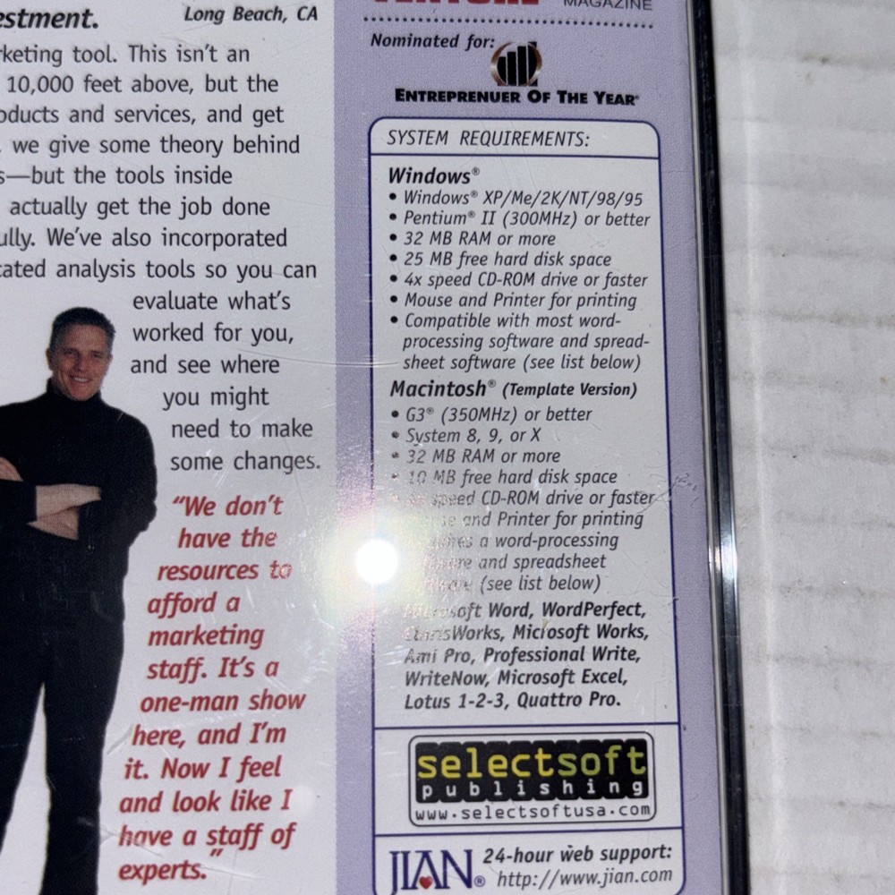 Marketing Builder 2.2 CDRom Software Sales & Market Plan/analysis/implement Win.