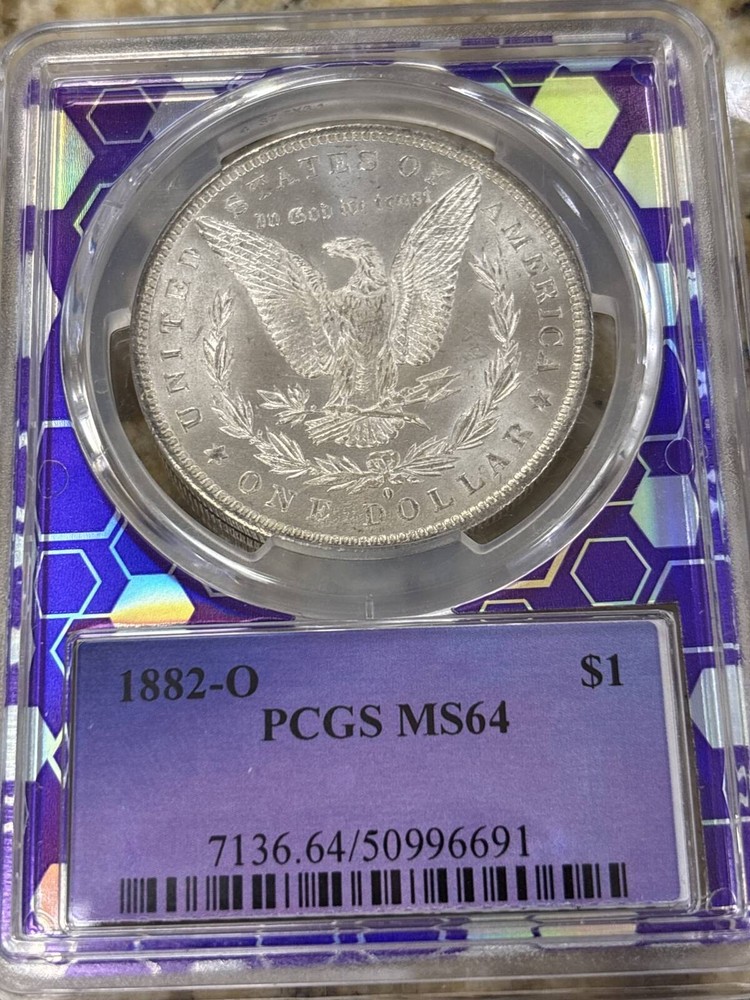 1882 O Morgan Silver Dollar PCGS MS-64