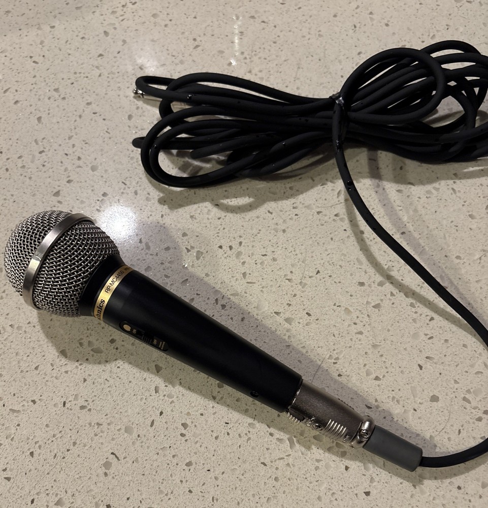 Technic RP-MC4450 Dynamic Microphone Tested And Working Well W/ ITT Cannon Cable