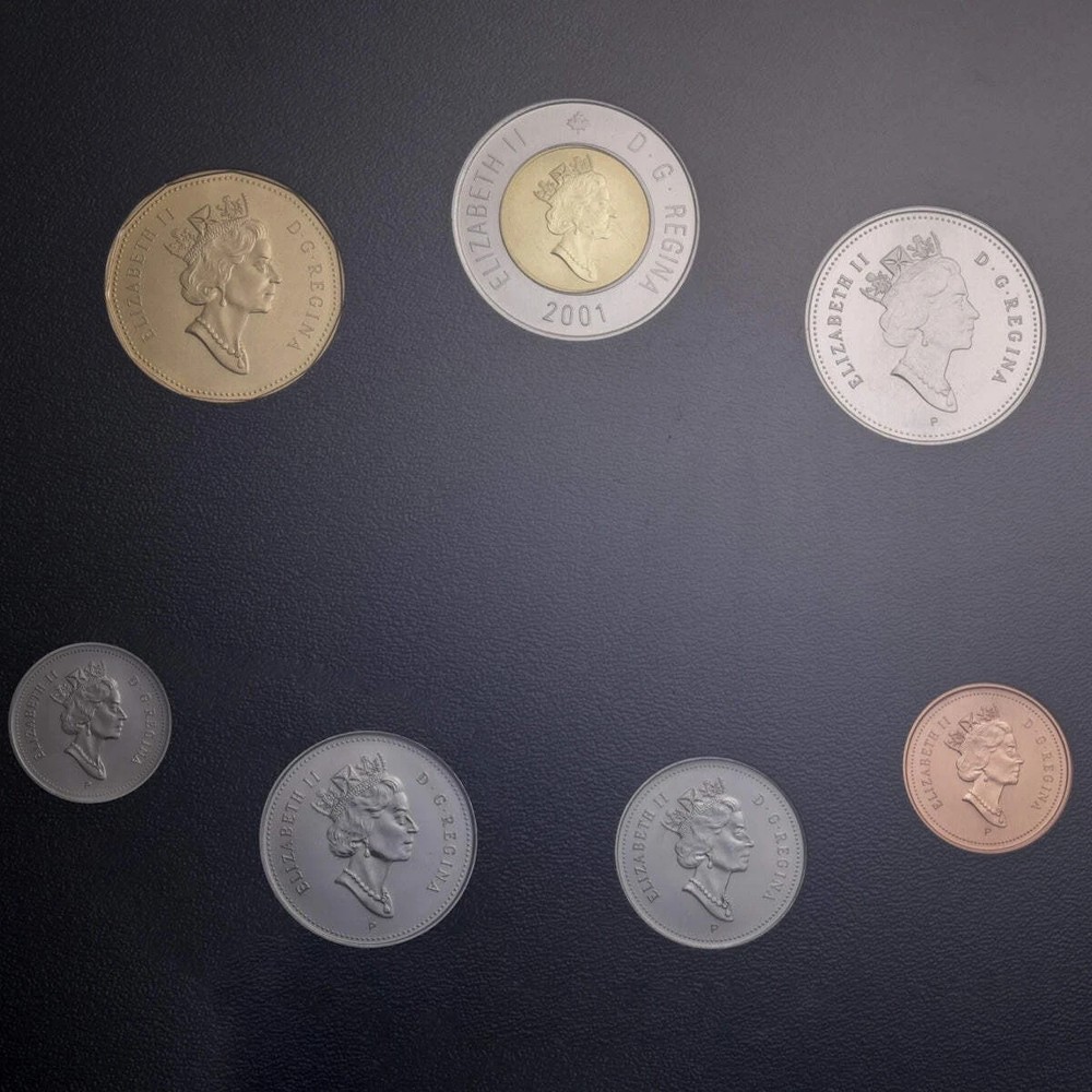 2001 Canada - Specimen Set - 7 Coin Set