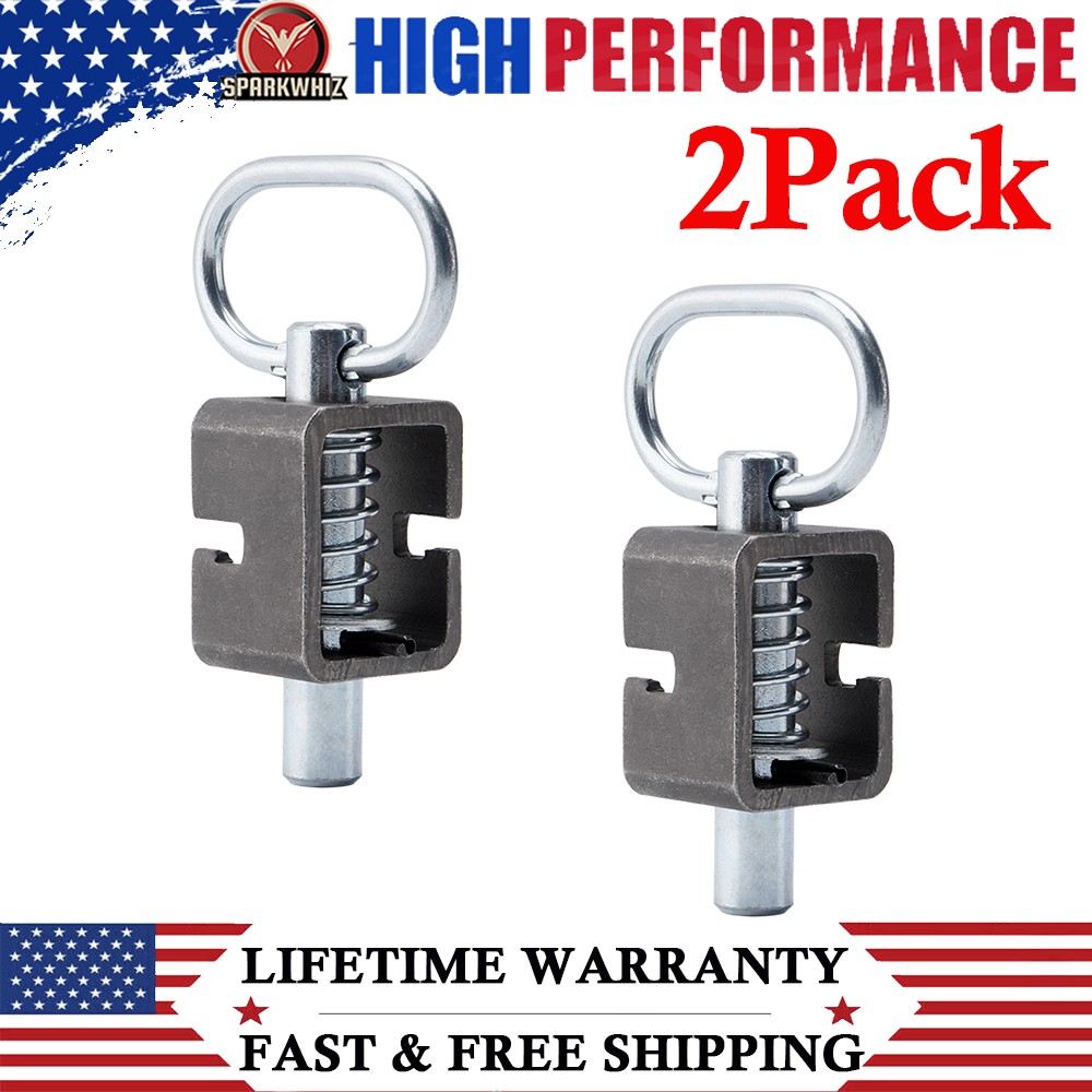 SPARKWHIZ 2Pack Universal Spring Trailer Gate Weld-On Spring Latch Lock Assembly
