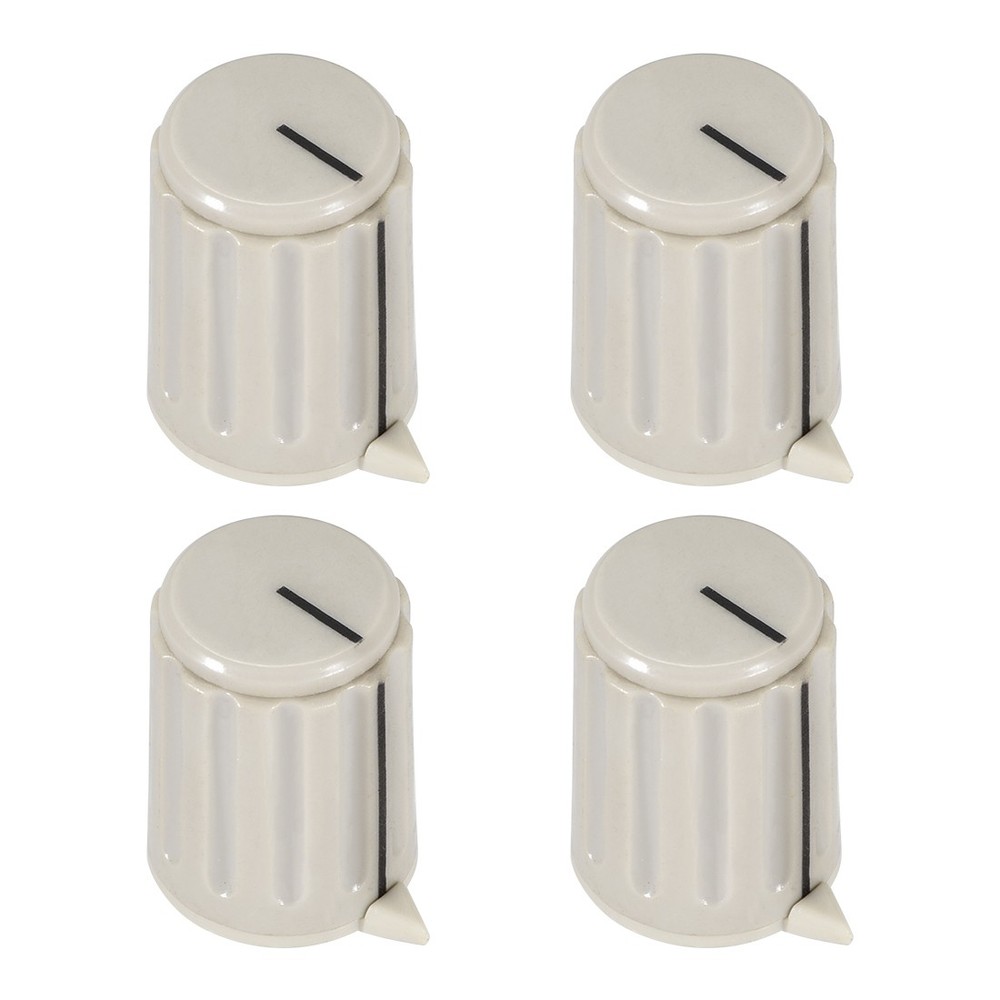 4pcs, 4mm Potentiometer Control Knobs For Electric Guitar Volume Tone Knobs Gray