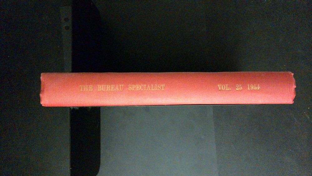 United States Specialist (Bureau Issues Assn Journal); Vol. 25 (1954); Bound HC