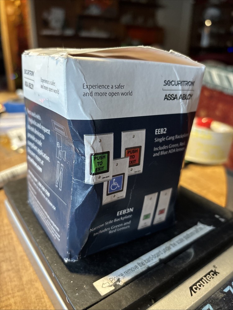 Securitron Assa Abloy EEB2 Emergency Exit Button w/30-Sec Timer SG and lense