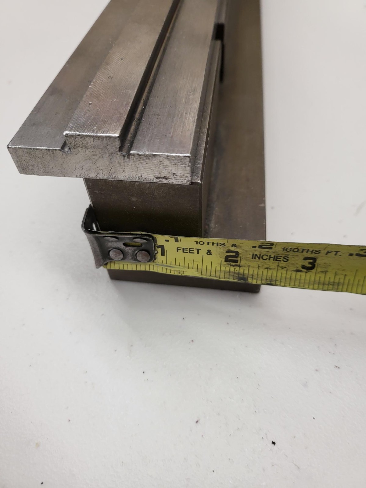 Press Brake 2V Die Holder 2.25" Tall X 2.362" Wide 32.87" Quick Change Die Rail