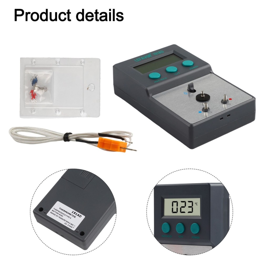 Soldering Tip Temperature Measurement Tool with Automatic Shutdown Feature