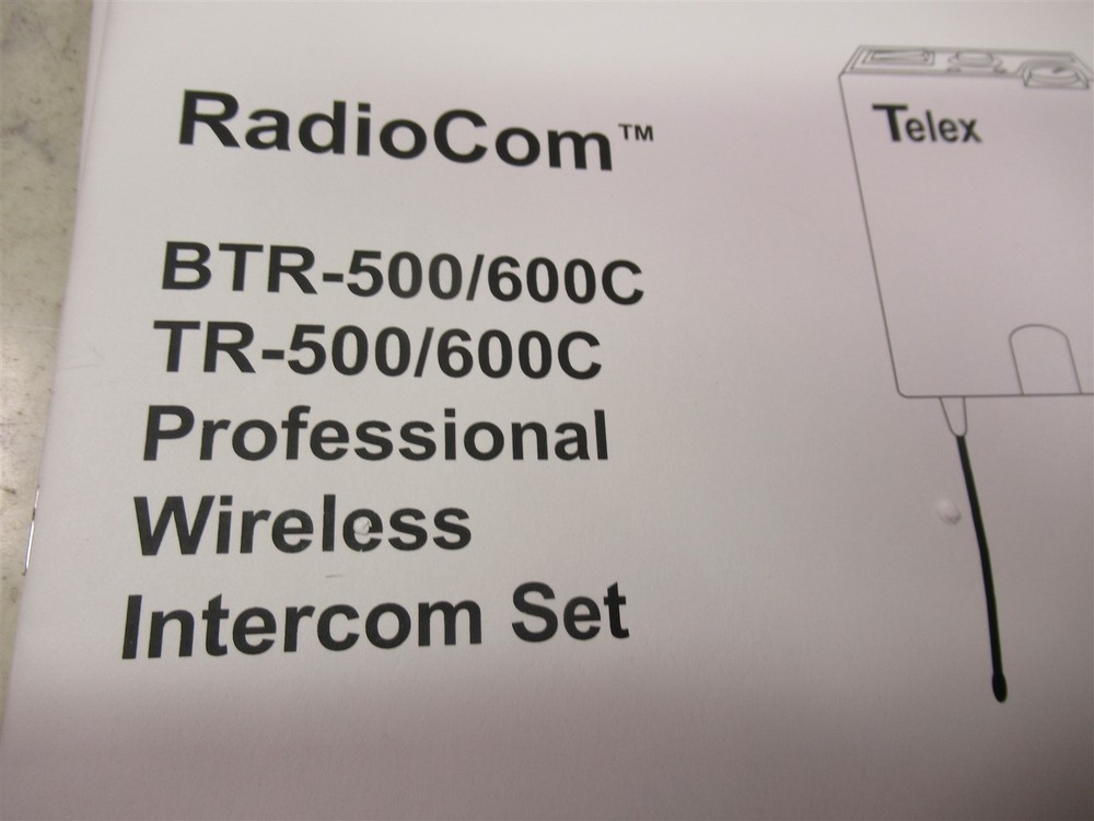 Telex RadioCom BTR-600C Intercom Set 71205-000SP Wireless Intercom Set
