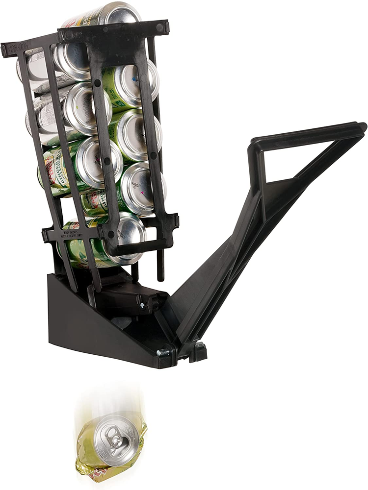 Aluminum Can Crusher DIAL M-92 Can Ram - Holds 10 Cans Automatically Ejection