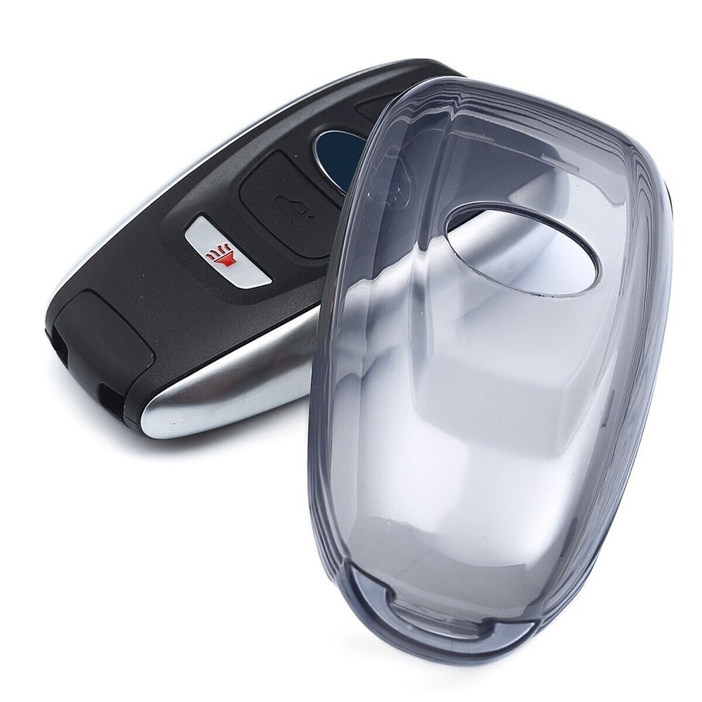 Transparent Black Key Case for Forester 20152024 with Push Button Start