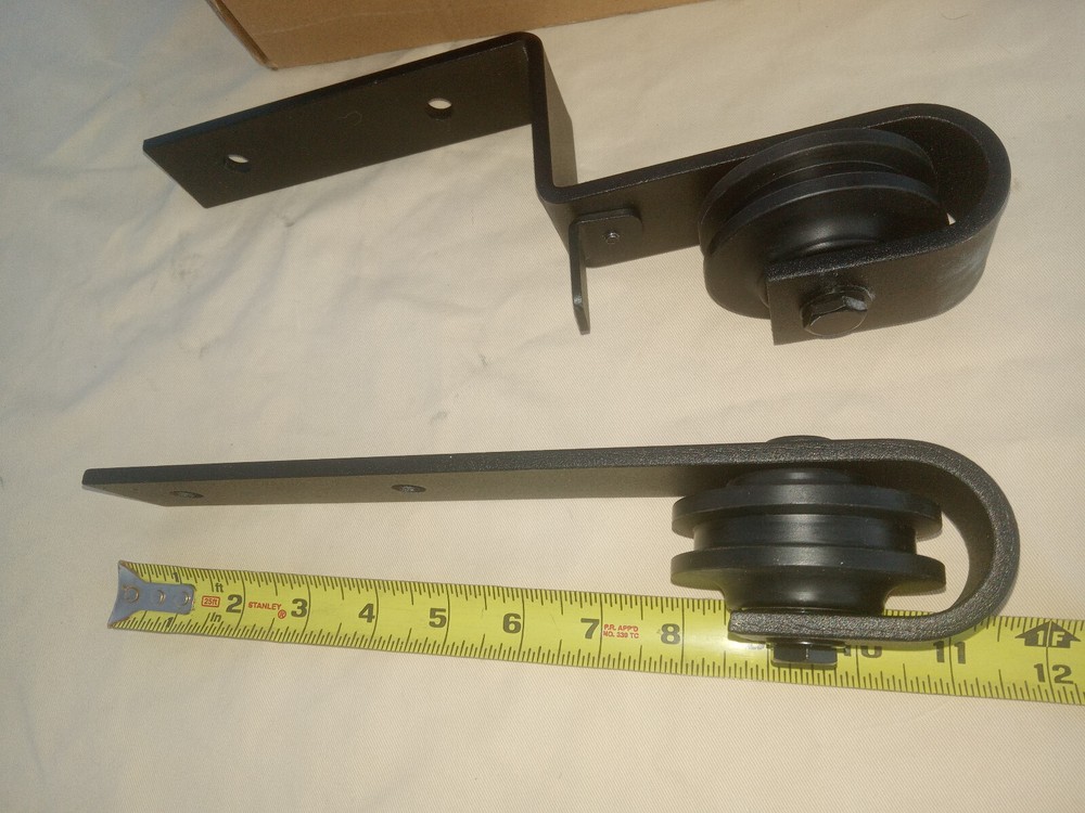 Barn Door Hardware Roller Pair Offset Overlap