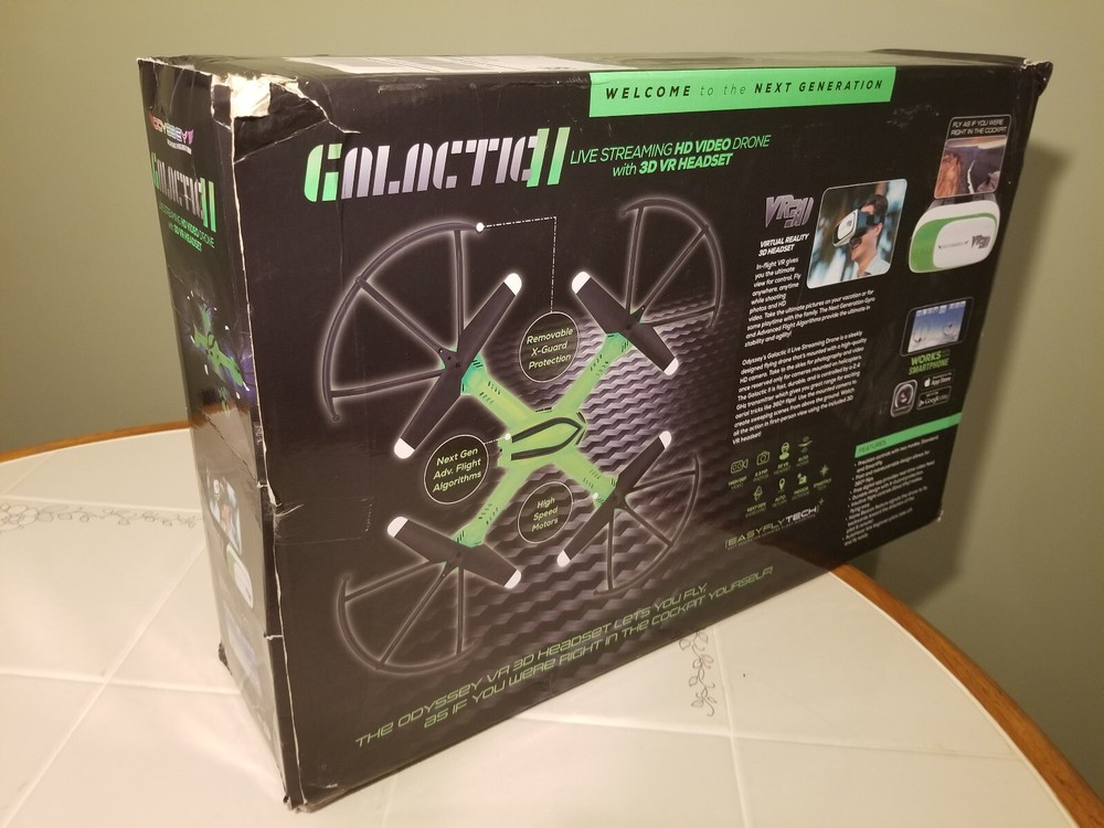 Galactic II Streaming HD Drone, VR Headset & Nano Drone Bundle