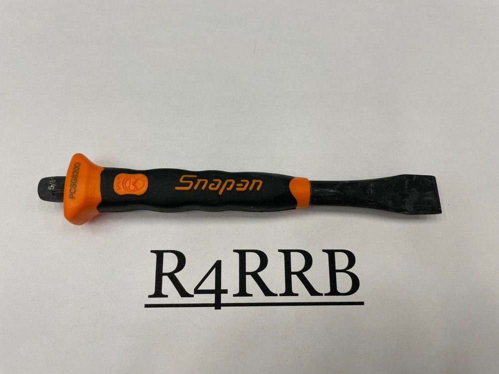 Snap-on Tools SPAIN NEW ORANGE Soft Grip 5/8" Flat Edge Chisel PCSG820O