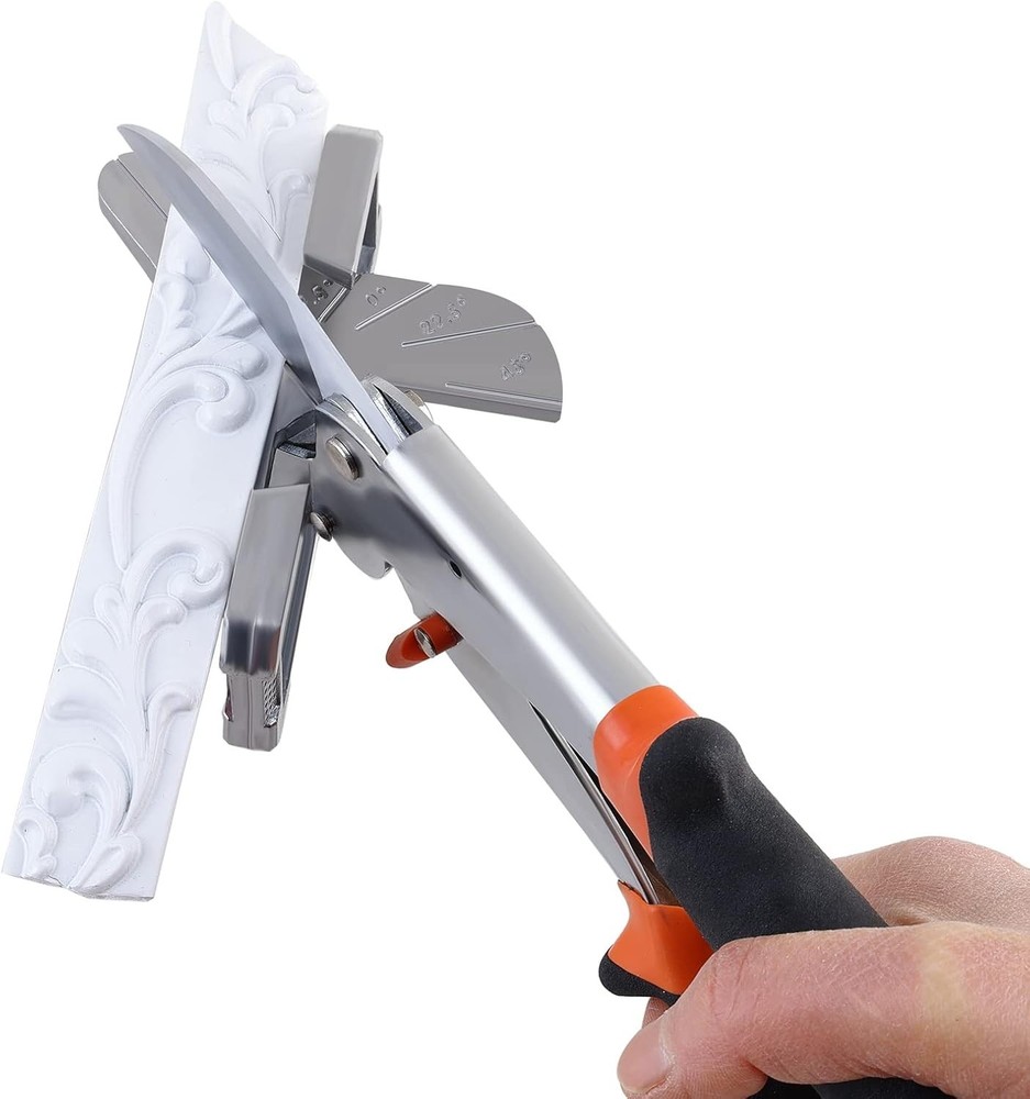 X-Large Adjustable Miter Shear - 0 to 135 Degrees, Safe Cutting Scissors