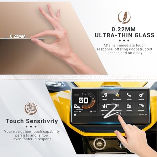 Compatible with 2025 2024 Can Am Maverick R Screen Protector Maverick R 10.25″